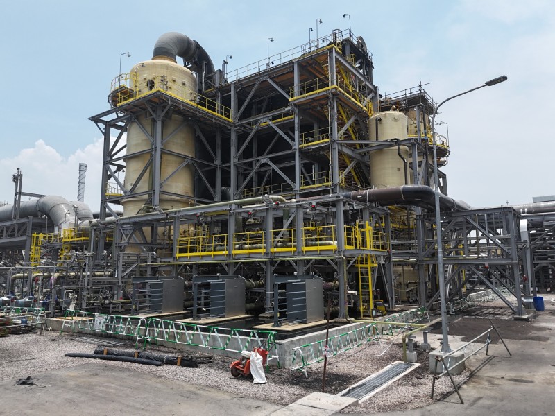 Fasilitas pemisahan gas bersih smelter Freeport di Kawasan Ekonomi Khusus Gresik, Jawa Timur/Dok.Freeport