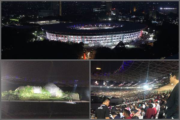 ASIAN GAMES 2018: Inilah Suasana Malam di GBK, Yura Yunita Pun Menggebrak