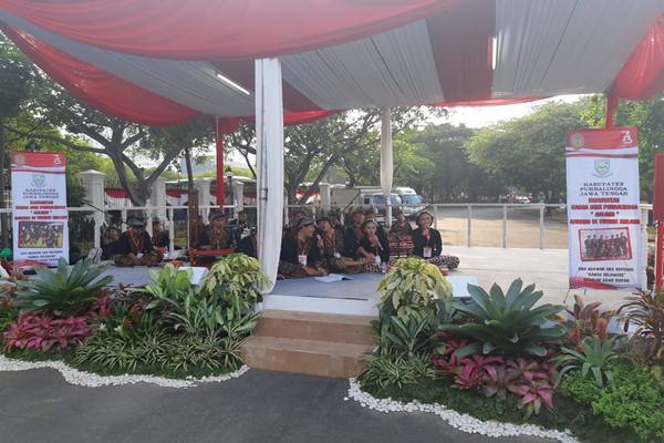 Meriah! Nuansa Nusantara di Istana Jelang Upacara HUT Kemerdekaan Ke-73 RI