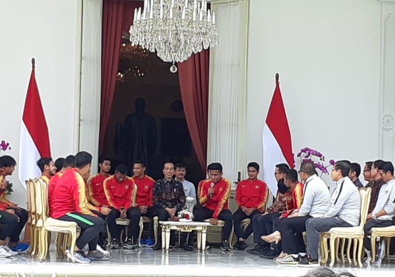 Terima Pemain Timnas U-22, Presiden Jokowi Siapkan Bonus Tambahan