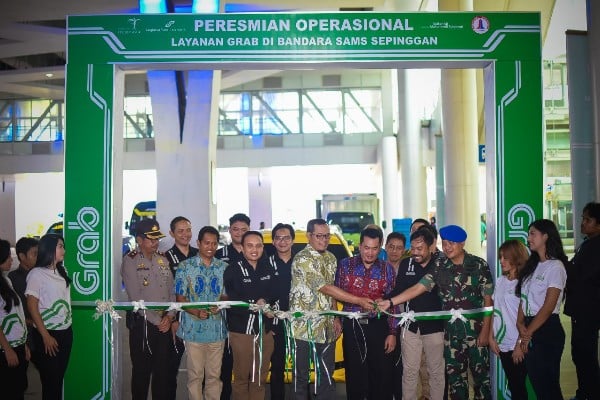 Memenuhi  Kebutuhan Transportasi Online, Bandara SAMS Sepinggan Launching GrabCar Airport