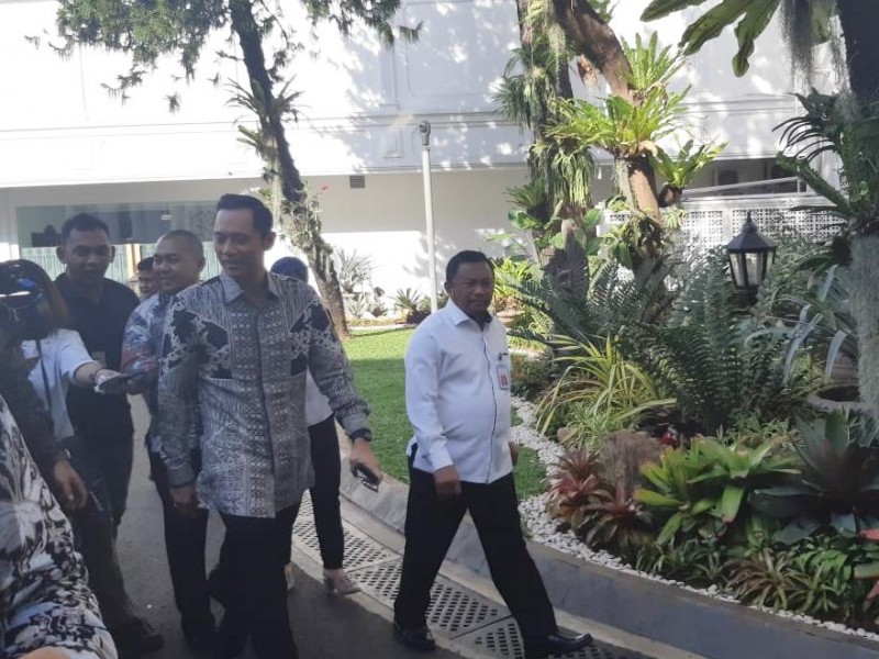 Tiba di Istana Merdeka, AHY Diundang Presiden Jokowi