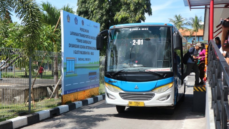 Resmi Beroperasi Lagi, Trans Sarbagita Kembali Lalui Bandar Udara Internasional I Gusti Ngurah Rai