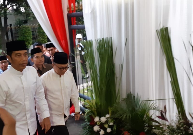 Presiden Jokowi dan Wapres Jusuf Kalla Hadiri Buka Bersama di Rumah Dinas Ketua MPR