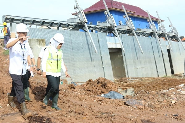 Proyek Pompanisasi Sungai Bendung Hampir Rampung 100%