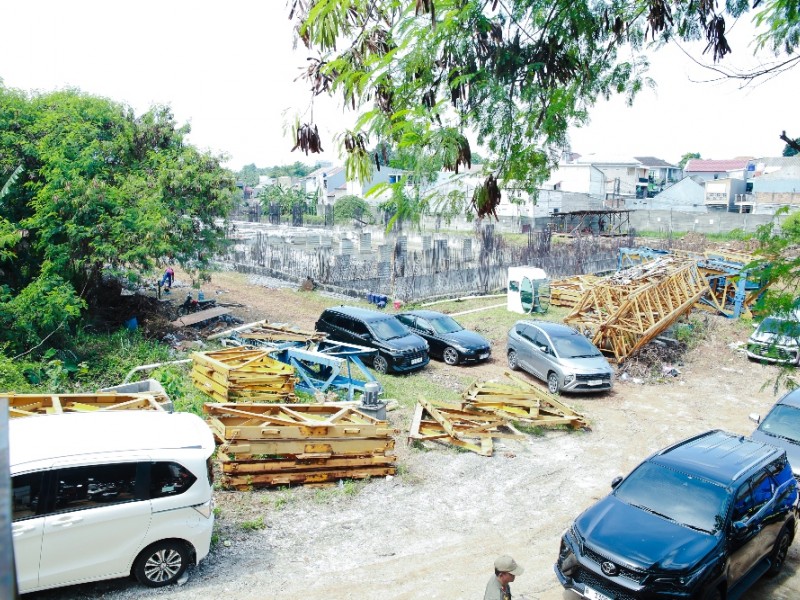 Penampakan perkembangan pembangunan Labschool Ciracas