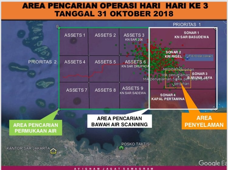 Lion Air JT 610 Jatuh: Hingga Semalam, 48 Kantong Jenazah Telah Dievakuasi