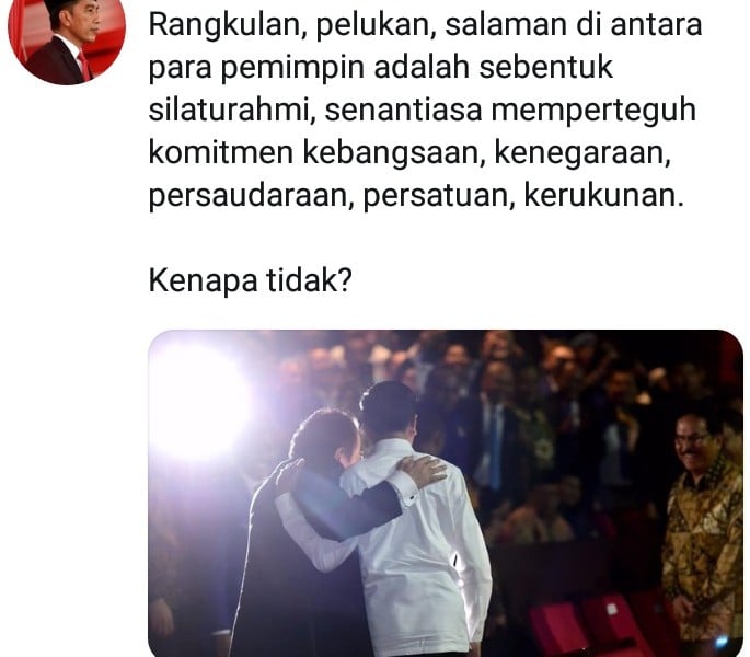 Makna Pelukan Erat Jokowi ke Surya Paloh