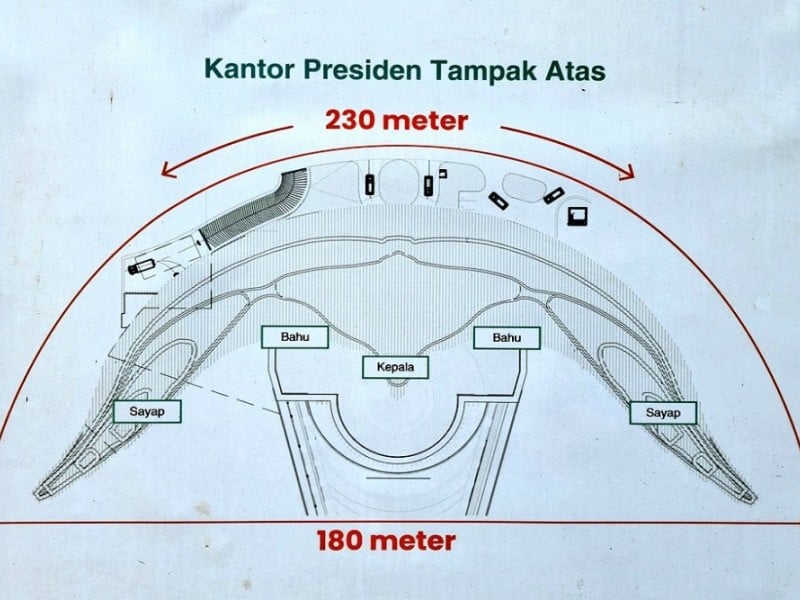 Seberat 280 Gajah, Ini Design Unik Bilah Burung Garuda Fasad Istana Presiden di IKN