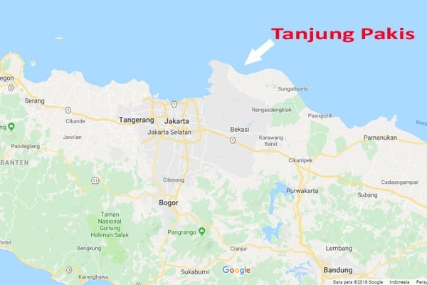 Posisi Lost Contact Lion Air JT 610 di Utara Pantai Tanjung Pakis