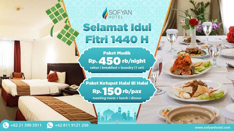 Yuk! Serbu Promo Mudik Lebaran di Hotel Sofyan