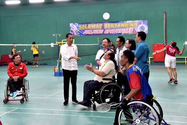 Presiden Tinjau Pelatnas Asian Para Games di Sukoharjo. Ini Bonus yang Dijanjikan