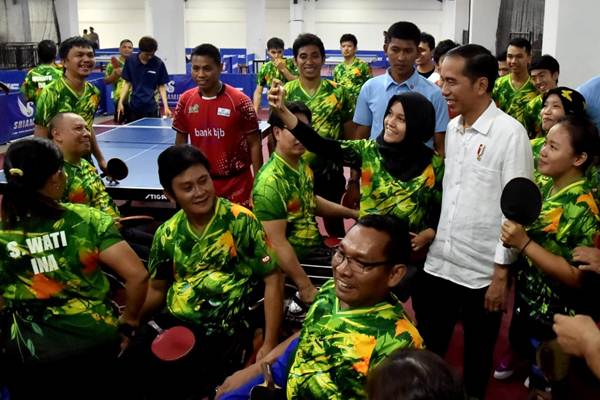 Presiden Tinjau Pelatnas Asian Para Games di Sukoharjo. Ini Bonus yang Dijanjikan