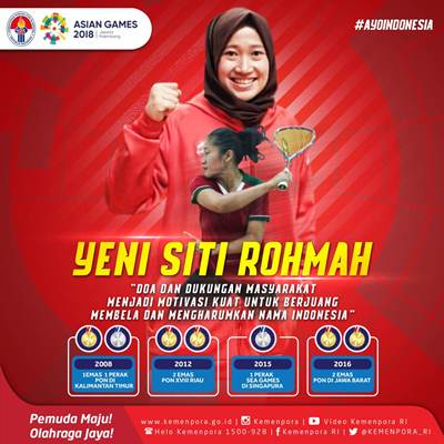 4 Atlet Putri Indonesia Ini Berlaga di Asian Games 2018. Yuk, Kenalan!