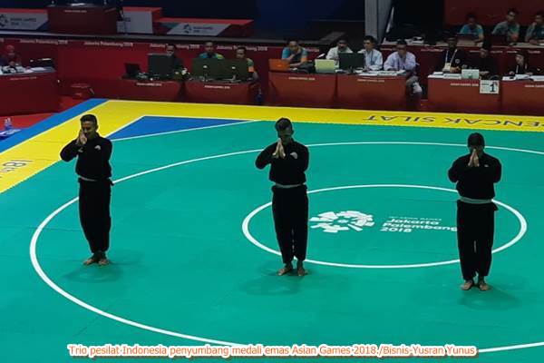 Indonesia Pesta Emas, Trio Atlet Putra Persembahkan Emas Ketiga Silat