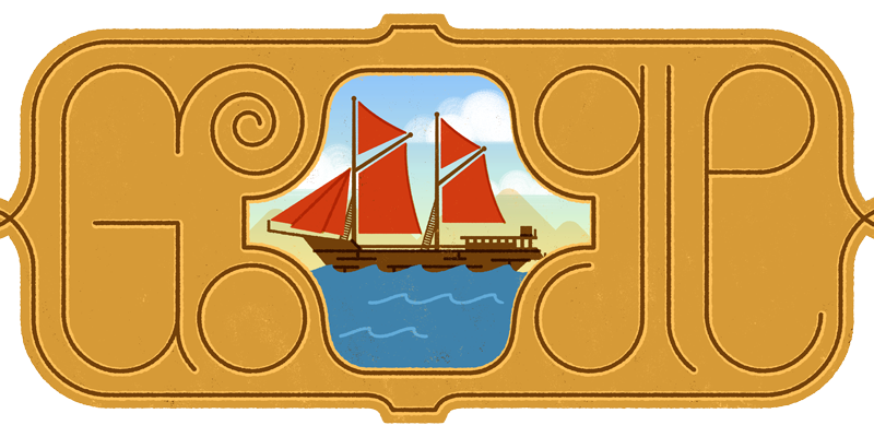 Ilustrasi Kapal Pinisi muncul sebagai Google Doodles tanggal 7 Desember 2023 - Google