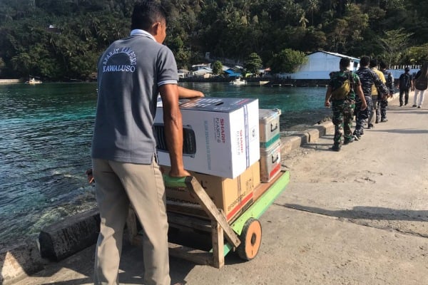 Bank Indonesia Layani Penukaran Uang di Pulau Kawaluso Sangihe