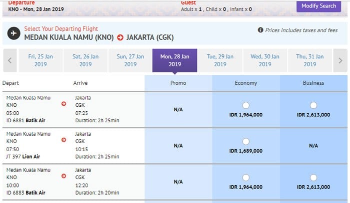 Tiket Medan-Jakarta dan Banda Aceh-Jakarta PP lebih Murah via Malaysia. Begini Penjelasannya