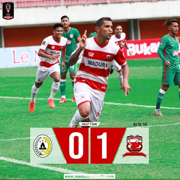 Piala Presiden: Madura United vs PSS Sleman Skor Akhir 2-0, Live Sekarang