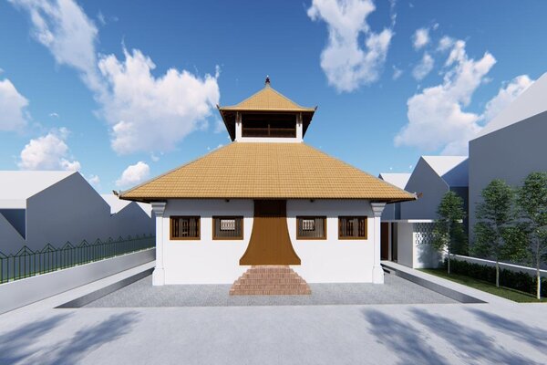 Maket 3D Masjid Al-Anwar 