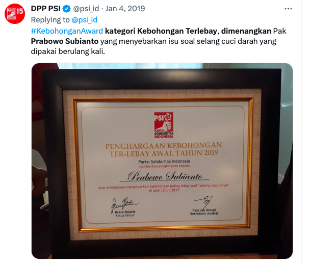 Pernah Sebut Prabowo Lebay, Ini Beda Sikap PSI Dulu dan Kini