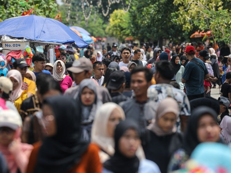 Kondisi Ancol saat libur Lebaran kedua