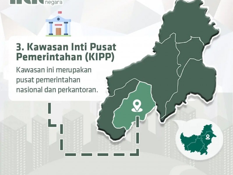 Peta IKN untuk Kawasan Inti Pusat/Instagram IKN