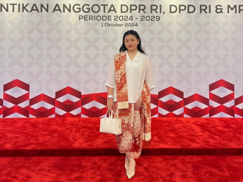 Anggota DPR RI 2024-2029 dari Fraksi PDIP Pinka Haprani. Dok Instagram @dhaprani 