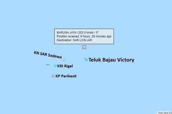 Sinyal Kotak Hitam CVR Lion Air PK-LQP Tertangkap, Ini Posisi Kapal Pendeteksi