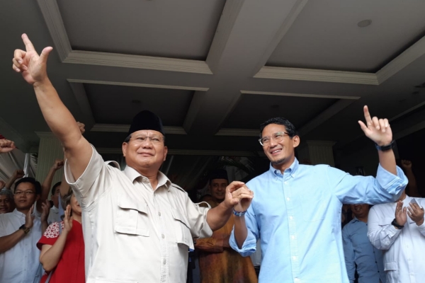 Foto-foto Deklarasi Kemenangan Jokowi-Ma'ruf dan Jumpa Pers Prabowo-Sandi 