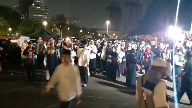 Peserta Reuni 212 Mulai Padati Monas