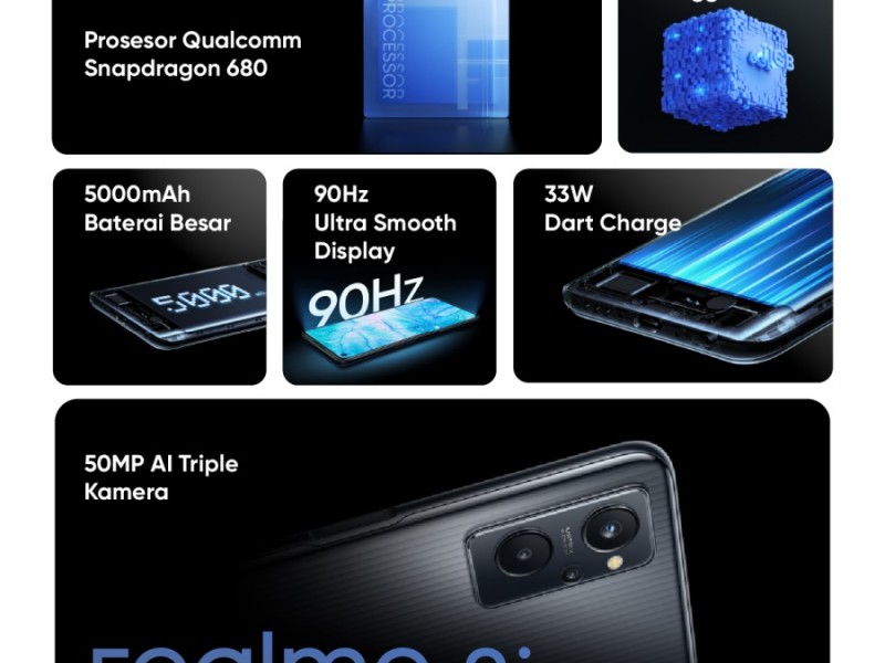 Rekomendasi HP Gaming, Realme 9i/Tokopedia Realme