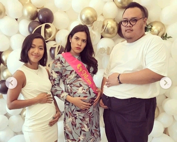 Gelar Pesta Baby Shower, Ini Foto-foto Kehamilan Raisa dengan Perut Membesarnya