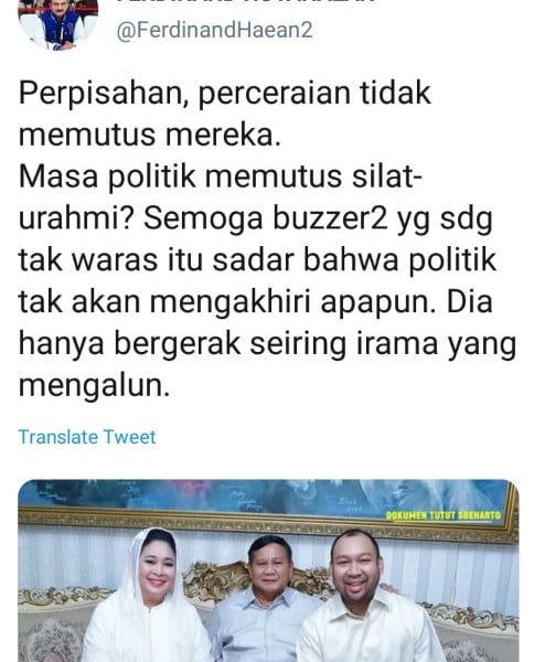 Rayakan Lebaran, Mbak Tutut Unggah Foto Kebersamaan Keluarga Prabowo