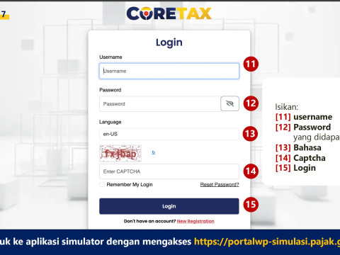 Tampilan aplikasi simulator Core Tax. / dok. DJP