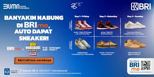 Nabung di BRImo bisa Dapat Sneakers Ekslusif, Ini Caranya!