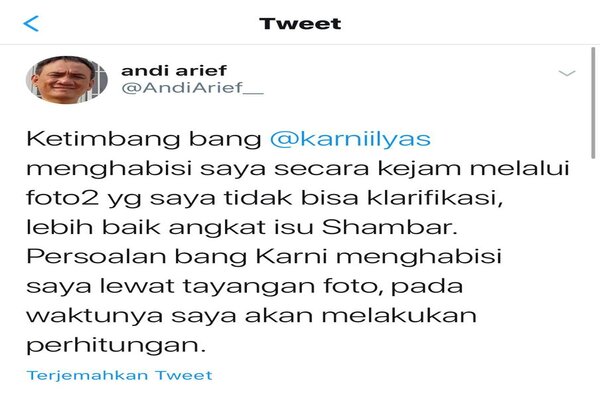 Andi Arief Buat Perhitungan, Mulai Karni Ilyas sampai Mahfud MD