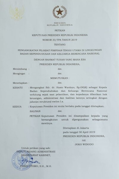 Bupati Hasto Wardoyo Jadi Kepala BKKBN? PDIP Belum Pikir Pengganti