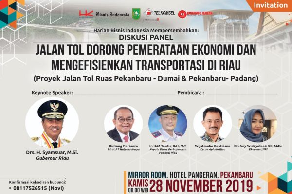 Bisnis Indonesia Kupas Dampak Tol Pekanbaru-Dumai Melalui Diskusi Panel