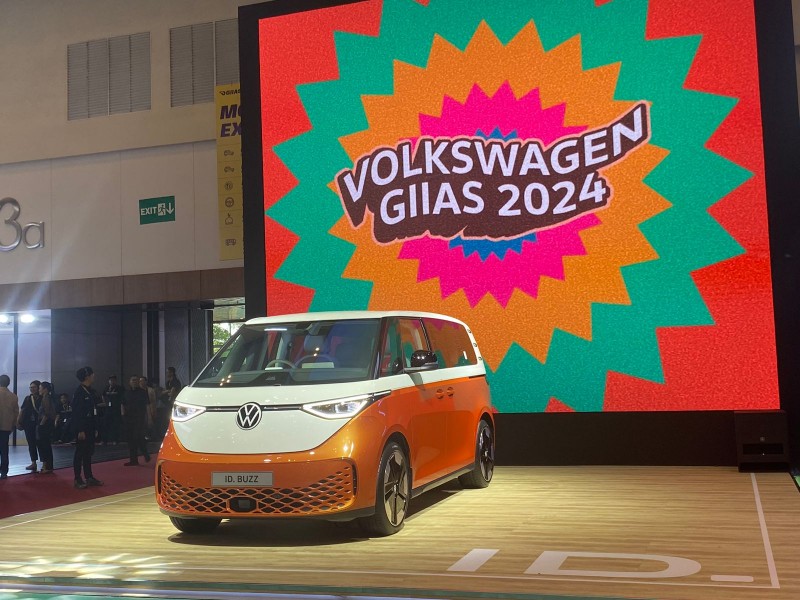 Mobil listrik pertama Volkswagen, The All-Electric ID.Buzz meluncur pertama kali di GIIAS 2024, Rabu (17/7/2024)/Bisnis-Afiffah Rahmah