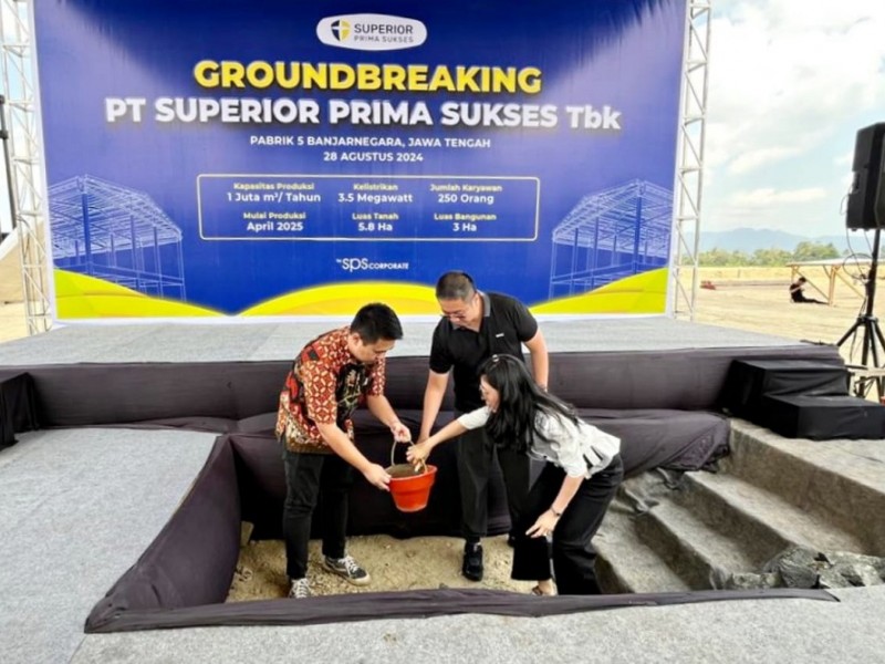 Perkuat Market, BLES Ground Breaking Pabrik Kelima di Banjarnegara