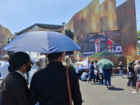 Panggung pesta rakyat Prabowo-Gibran 