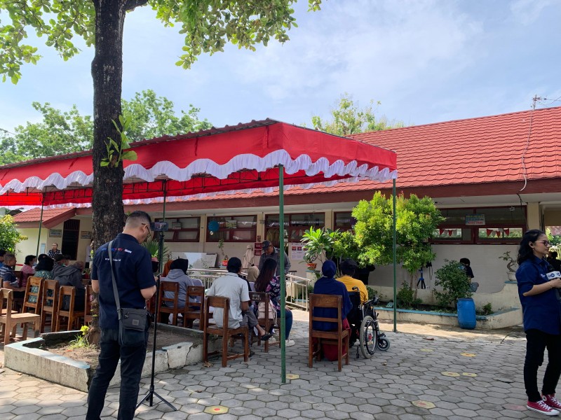 Foto TPS Tempat Jokowi dan Iriana Mencoblos di Solo, Ada Janur Kuning!