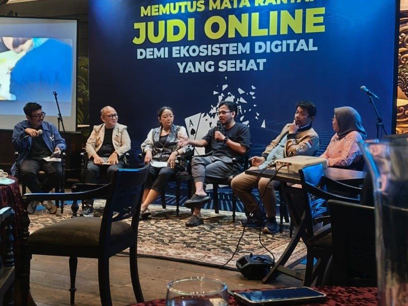 Bank Indonesia bersama DANA, PPATK, Komdigi, dan Influencer menggelar edukasi pemberantasan judi online