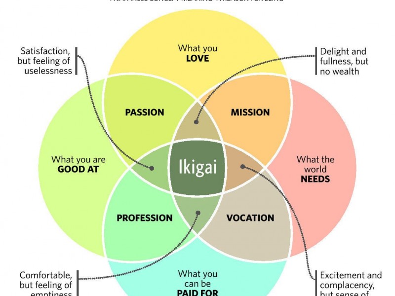 konsep ikigai orang jepang  panjang umur