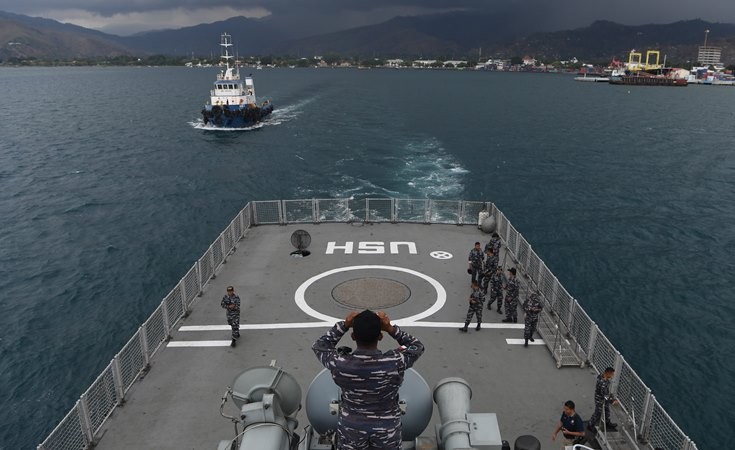 Foto-foto KRI Usman Harun Usai Jalankan Misi di Timor Leste