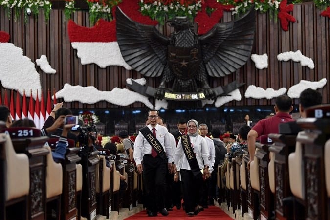 Foto-foto Persiapan Pelantikan Presiden dan Wakil Presiden 2019-2024