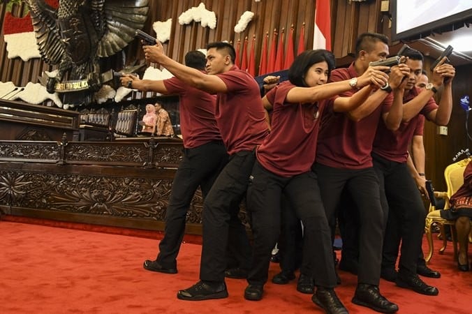 Foto-foto Persiapan Pelantikan Presiden dan Wakil Presiden 2019-2024