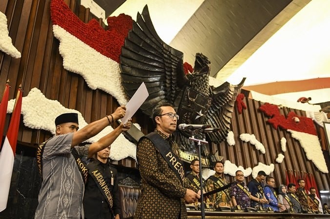 Foto-foto Persiapan Pelantikan Presiden dan Wakil Presiden 2019-2024