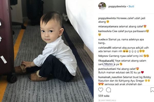 Unggah Foto Bayi Kahiyang Ayu, Begini Ungkapan Sukacita Jokowi dan Keluarga Bobby